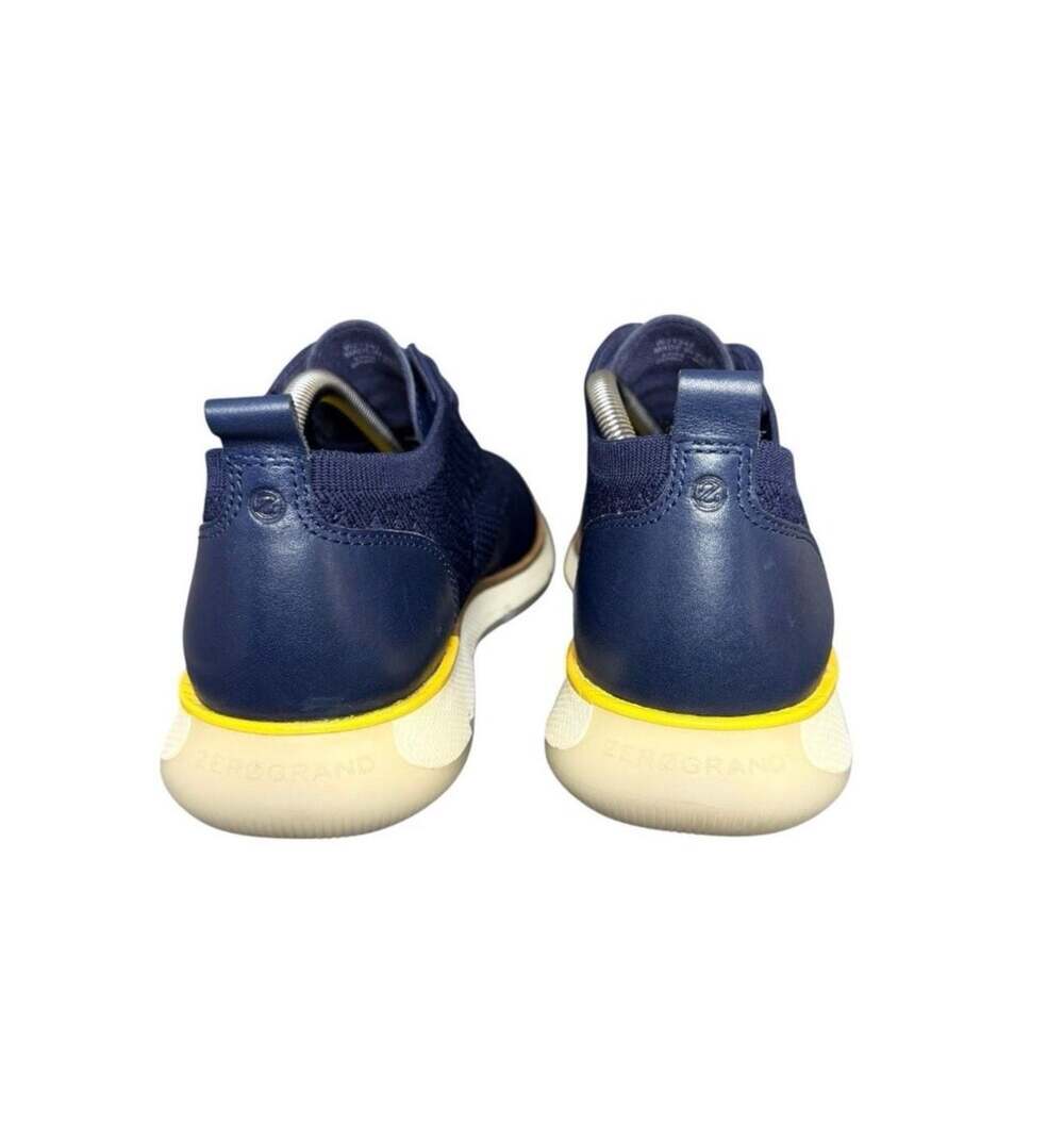 Women Cole Haan Zerogrand Wingtip Oxford Knit Navy Blue Size 8.5 - Picture 3 of 5